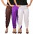 Dhoti Pants Women - Culture the Dignity Women's Lycra Side Plated Dhoti Patiala Salwar Harem Pants Combo - C_SP_DH_B2VW - Brown - Violet - White - Pack of 3