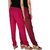 Culture the Dignity Women's Rayon Solid Casual Pants Office Trousers With Side Pockets Combo of 2 -  Maroon -  Magenta -  C_RPT_MM1 -  Pack of 2 -  Free Size