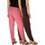 Culture the Dignity Women's Rayon Solid Casual Pants Office Trousers With Side Pockets Combo of 2 -  Brown -  Baby Pink -  C_RPT_B2P2 -  Pack of 2 -  Free Size
