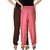 Culture the Dignity Women's Rayon Solid Casual Pants Office Trousers With Side Pockets Combo of 2 -  Brown -  Baby Pink -  C_RPT_B2P2 -  Pack of 2 -  Free Size