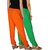 Culture the Dignity Women's Rayon Solid Casual Pants Office Trousers With Side Pockets Combo of 2 -  Green -  Orange -  C_RPT_GO -  Pack of 2 -  Free Size