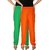 Culture the Dignity Women's Rayon Solid Casual Pants Office Trousers With Side Pockets Combo of 2 -  Green -  Orange -  C_RPT_GO -  Pack of 2 -  Free Size