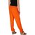 Culture the Dignity Women's Rayon Solid Casual Pants Office Trousers With Side Pockets Combo of 2 -  Orange -  Yellow -  C_RPT_OY -  Pack of 2 -  Free Size