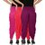 Dhoti Pants Women - Culture the Dignity Women's Lycra Side Plated Dhoti Patiala Salwar Harem Pants Combo - C_SP_DH_M1PP1 - Magenta - Pink - Purple - Pack of 3