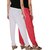 Culture the Dignity Women's Rayon Solid Casual Pants Office Trousers With Side Pockets Combo of 2 -  Pink -  White -  C_RPT_PW -  Pack of 2 -  Free Size