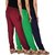 Culture the Dignity Women's Rayon Solid Casual Pants Office Trousers With Side Pockets Combo of 3 - Navy Blue - Green - Maroon - C_RPT_B3GM - Pack of 3 - Free Size