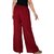 Palazzo - Culture the Dignity Women's Rayon Solid Palazzo Ethnic  Pants Palazzo Ethnic Trousers Combo of 2 -  Maroon -  Magenta -  C_RPZ_MM1 -  Pack of 2 -  Free Size