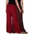 Culture the Dignity Women's Rayon Solid Palazzo Pants Palazzo Trousers Combo of 2 -  Brown -  Maroon -  C_RPZ_B2M -  Pack of 2 -  Free Size