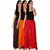 Culture the Dignity Women's Rayon Solid Palazzo Pants Palazzo Trousers Combo of 3 - Brown - Orange - Red - C_RPZ_B2OR - Pack of 3 - Free Size