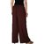 Culture the Dignity Women's Rayon Solid Palazzo Pants Palazzo Trousers Combo of 3 - Brown - Orange - Red - C_RPZ_B2OR - Pack of 3 - Free Size