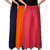 Culture the Dignity Women's Rayon Solid Palazzo Pants Palazzo Trousers Combo of 3 - Navy Blue - Orange - Pink - C_RPZ_B3OP - Pack of 3 - Free Size