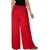 Culture the Dignity Women's Rayon Solid Palazzo Pants Palazzo Trousers Combo of 2 -  Red -  White -  C_RPZ_RW -  Pack of 2 -  Free Size