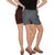 Culture the Dignity Women's Solid Rayon Shorts With Side Pockets Combo of 2 -  Brown -  Grey -  C_RSHT_B2G1 -  Pack of 2 -  Free Size