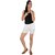 Culture the Dignity Women's Solid Rayon Shorts With Side Pockets - White - C_RSHT_W - Free Size
