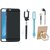 Nokia 3 Silicon Slim Fit Back Cover with Ring Stand Holder, Selfie Stick, Earphones and USB LED Light
