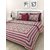 Dinesh Enterprises,Bedsheet ( Bed Zone Cotton Rajasthani king Size Double Bedsheet with 2 Pillow cover)