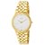 HWT Round And Bangle White Dail Golden Metal Couple Watches Combo