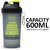 Sinew Nutrition Smart Shaker Bottle 600ml - 20 oz (Black/Neon Green)