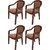 Supreme - Ornate Chair Brown - Set Of 4