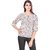Amiable Casual 3/4th Sleeve Embellished Women White Top