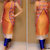 Madhvi Fashion New Amazing Orange Banglory Silk Straight Salwar Suits (Unstitched)