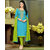 Madhavi fashion  New Amazing Blue Chanderi Cotton Straight Fit Dress Material (Unstitched)