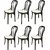 Supreme - Pearl Cane Chair Black/White - Set Of 6