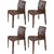 Supreme - Outdoor Set (4 Web Chair + 1 Olive Table) Brown