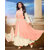 Madhvi Fashion New Attractive Peach Pure Georgette Anarkali Style Salwar Suits