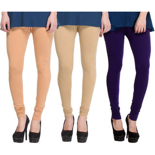Hothy Smart  Smooth Leggings-(Beige,Tan,Purple)