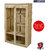 ARSH portable and collapsible Wardrobe Metal Frame 6 Racks Closet, AW06, Beige with High Capacity up to 70kgs