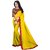 Madhvi Fashion New  Delightful Yellow Georgette Silk Saree Sarees