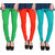 Hothy Fit For Everyday Leggings-(Light Green,Orange,Green)