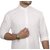 Collar High White Men Casual Poly-Cotton Shirt