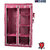 ARSH portable and collapsible Wardrobe Metal Frame 6 Racks Closet, AW06, Maroon with High Capacity up to 70kgs