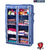 ARSH portable and collapsible Wardrobe Metal Frame 8 Racks Closet, AW08, Blue with High Capacity up to 70kgs