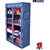 ARSH portable and collapsible Wardrobe Metal Frame 8 Racks Closet, AW08, Blue with High Capacity up to 70kgs