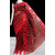 Bursana Red and black dhakai jamdani Cotton handloom saree