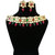 Finekraft Designer Meena Kundan Necklace With Pretty Earrings Jewelry Set