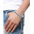Designer Curb Black Silver 316L Surgical Stainless Steel Openable Free Size Kada Bangle Bracelet Men