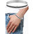 Designer Curb Black Silver 316L Surgical Stainless Steel Openable Free Size Kada Bangle Bracelet Men