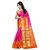 Meia Orange Cotton Self Design Saree With Blouse