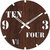 Studio Shubham Decorative Vintage Brown Wooden Wall Clock(26.5cmx26.5cmx3cm)