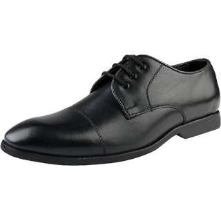 Buy Kanprom Balck Formal Derby Genuine Leather Shoes For Men