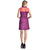 Klick2Style Women Red-Purple Viscose Dress