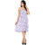 Klick2Style Women White-Purple Cotton Dress