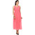 Klick2Style Women Peach Georgette Dress