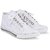 Butchi Men's White Synthetic Leather Stylish Sneakers
