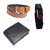 RK Led  Multicolor Watch  Pure Leatherite Tan Belt Black Wallet for Men