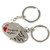 Anishop Heart is listing Couple Key Chain Silver MultiPurpose keychain for car,bike,cycle and home keys